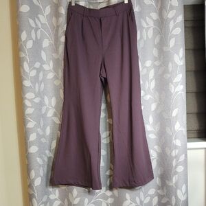 HALARA Women's Flared Bootcut Pants in Plum